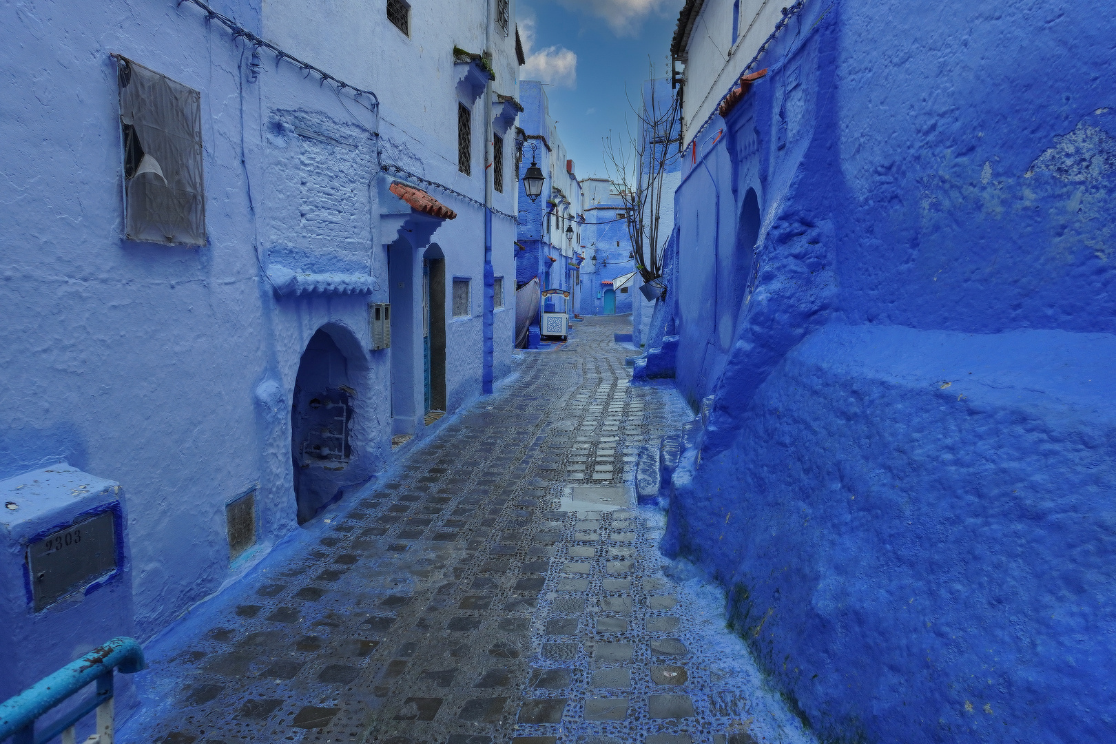 Chefchaouen Marokko-Gasse