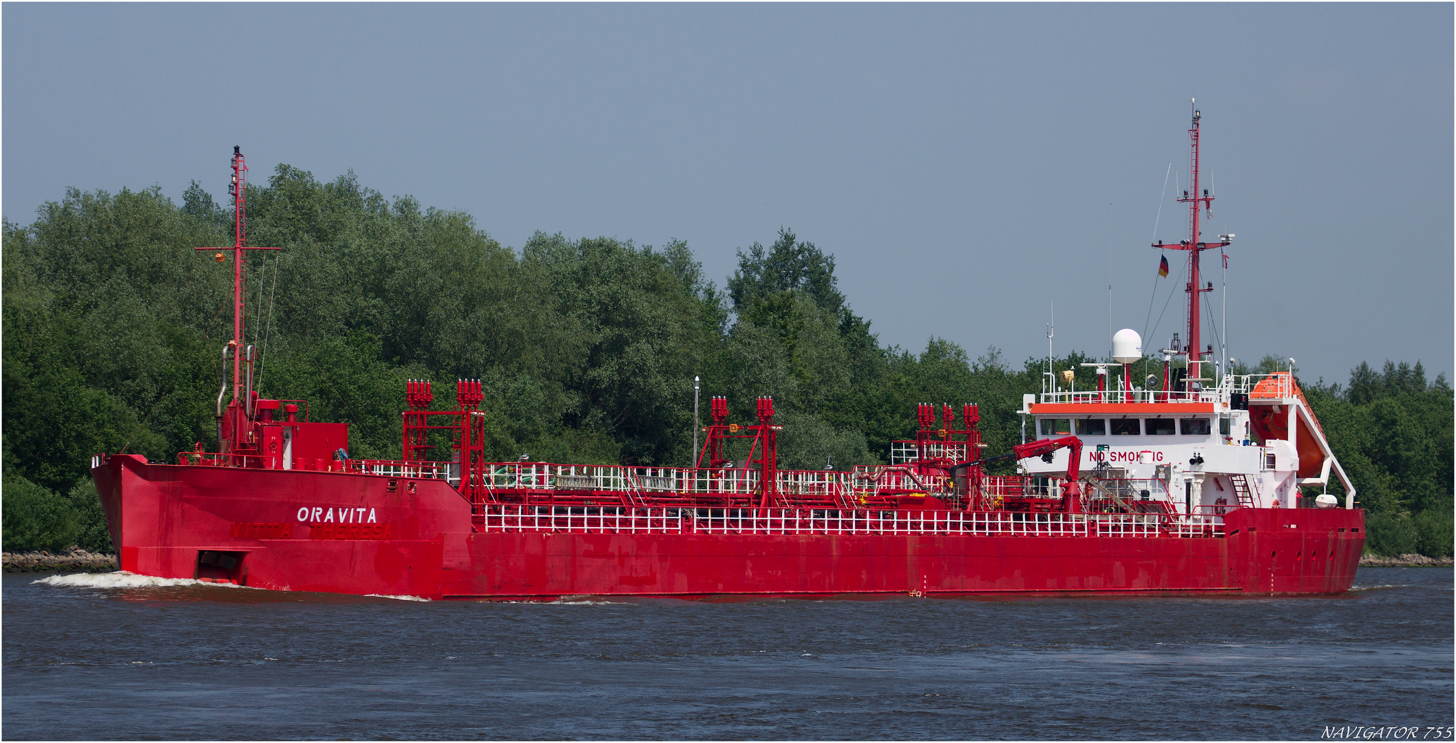 Chemical Tanker ORAVITA, Kiel - Canal Germany