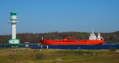 Chemikalientanker "Sten Fjell" an der Friedrichsorter Enge