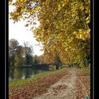 Chemin de halage à Fontet (Gironde-France)