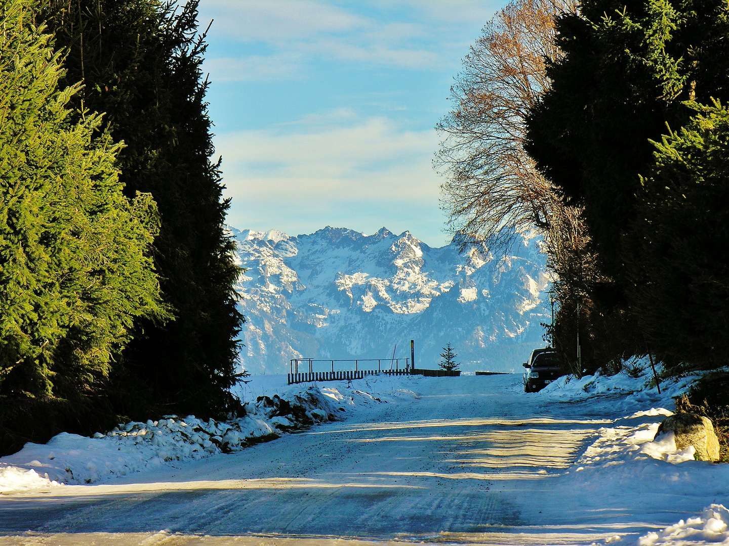 Chemin enneigé...