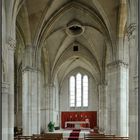 CHEMINOT, Église paroissiale Saint-Maurice, Inneres, Ostteile (Querhaus und Chorquadrat) von WSW