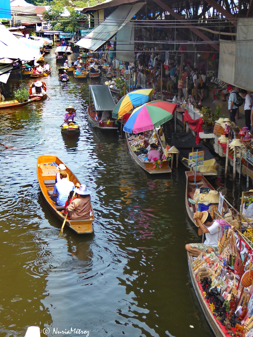 CHEMINS DE THAILANDE- marché flottant 2