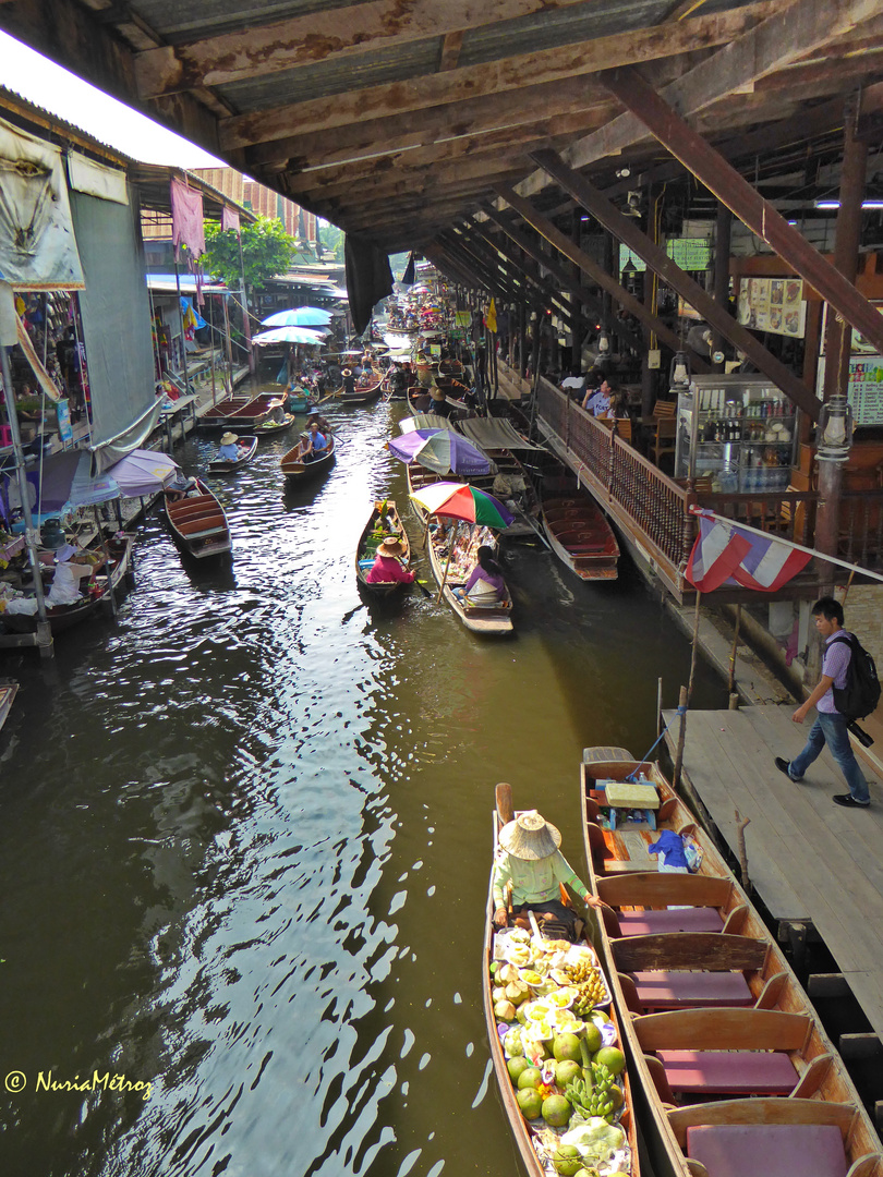 CHEMINS DE THAILANDE- marché flottant 3