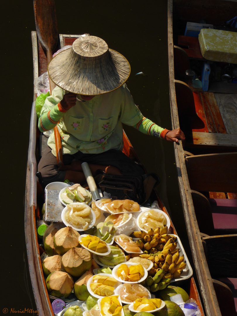 CHEMINS DE THAILANDE- marché flottant