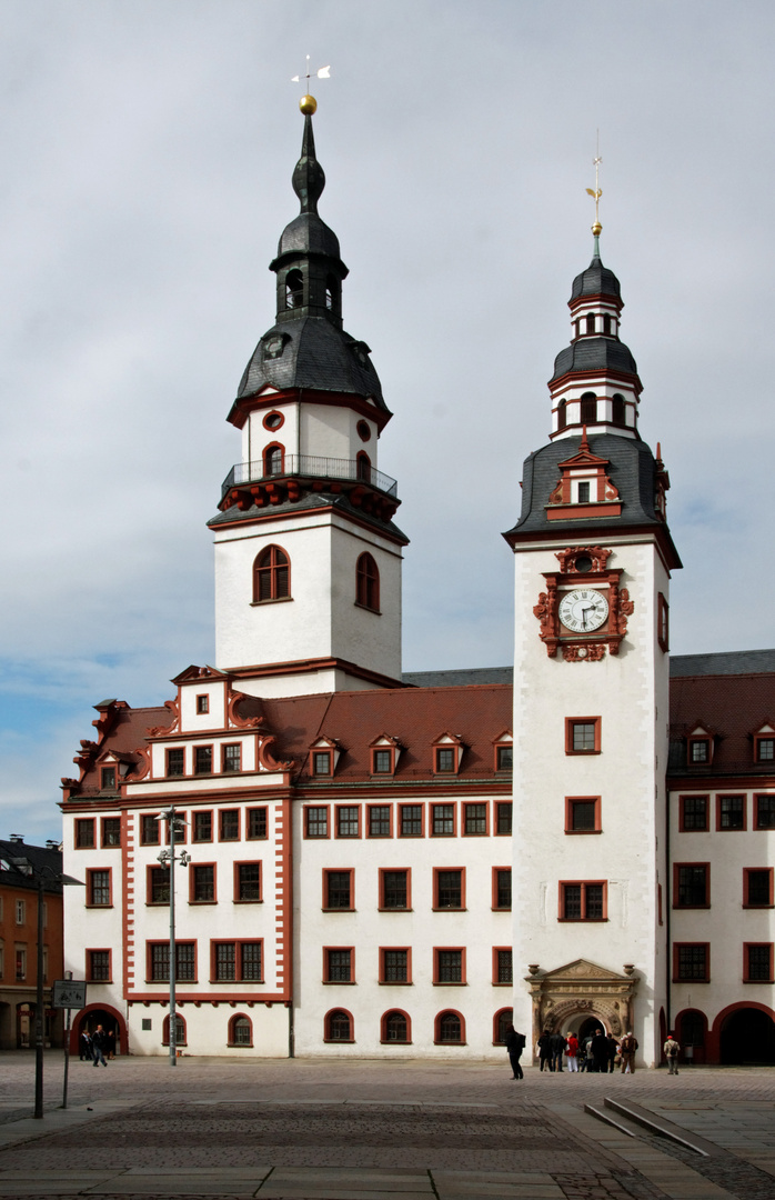 Chemnitz, Altes Rathaus mit Jakobikirche