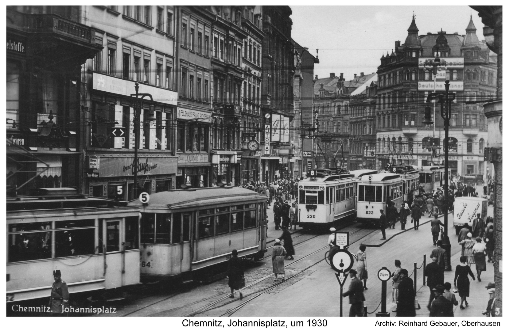 Chemnitz, Johannisplatz, um 1930