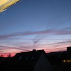 Chemtrail am Abend