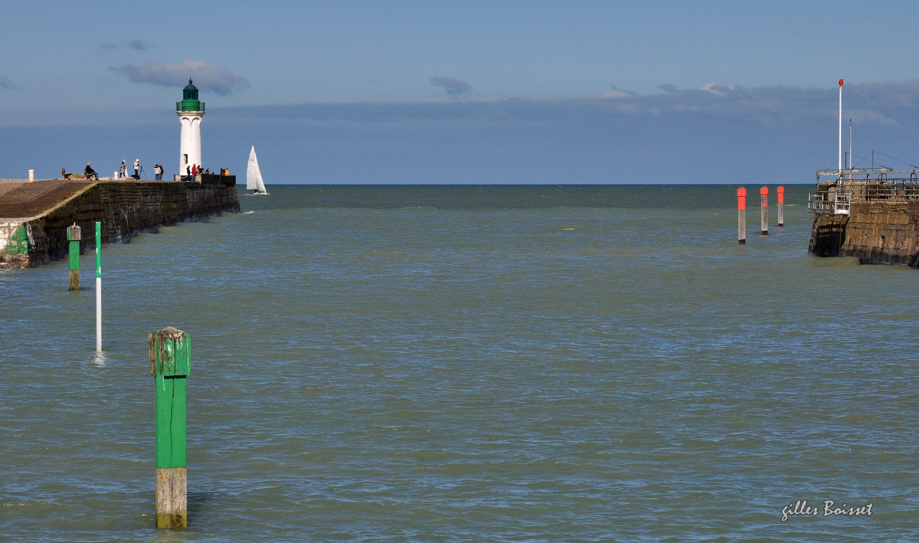 Chenal d'accès au port de St Valéry en Caux