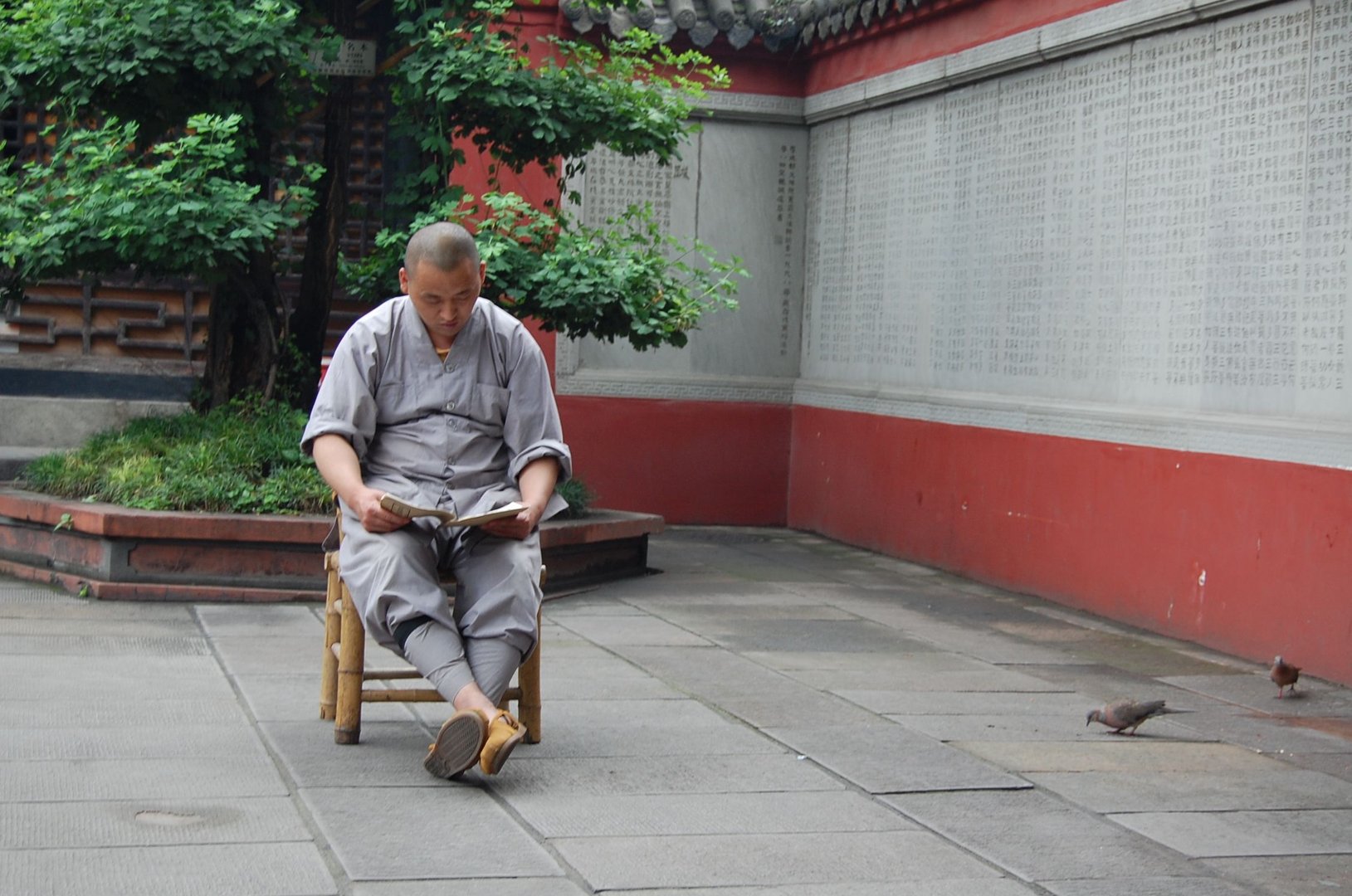 Chengdu 2013: Mönch im Wenshu-Kloster