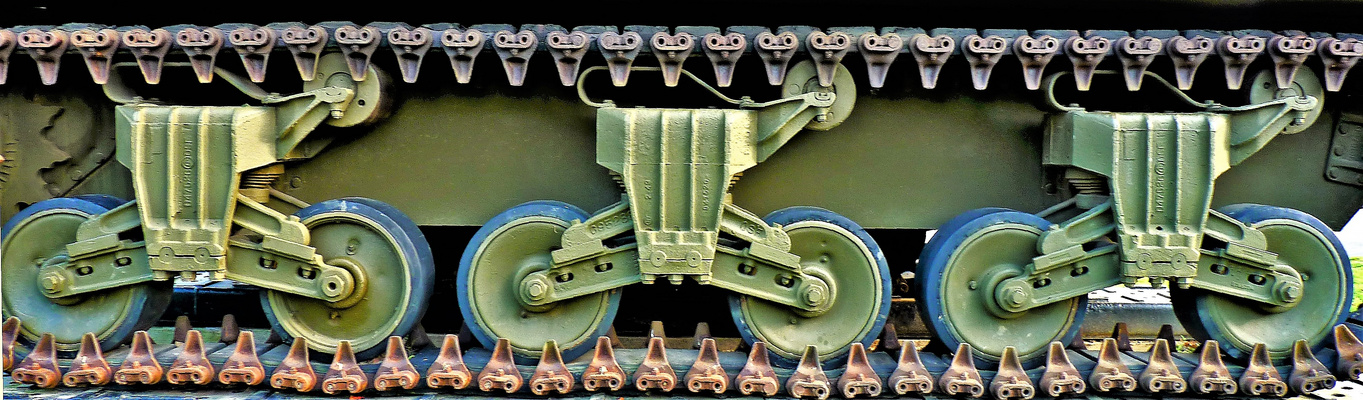 Chenilles de char d'assaut