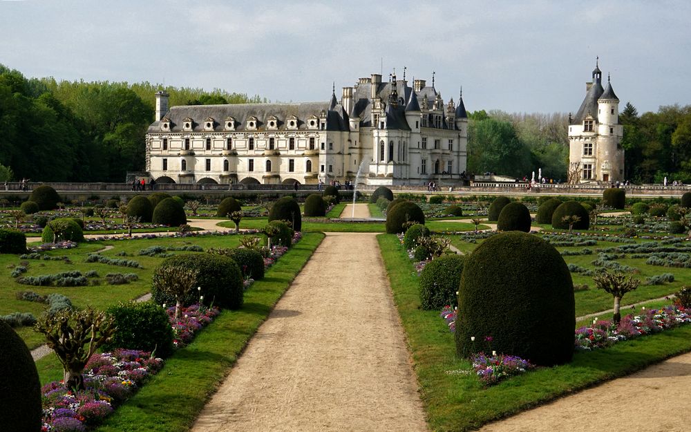 Chenonceau - Gartenansicht