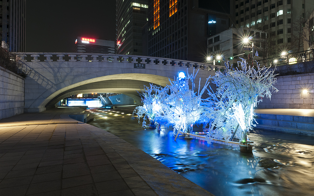 Cheonggyecheon-Fluß, Seoul, Südkorea (1)