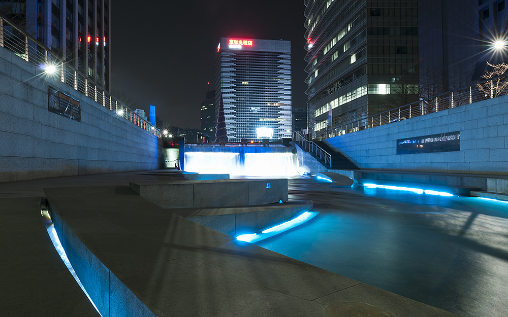 Cheonggyecheon-Fluß, Seoul, Südkorea (3)