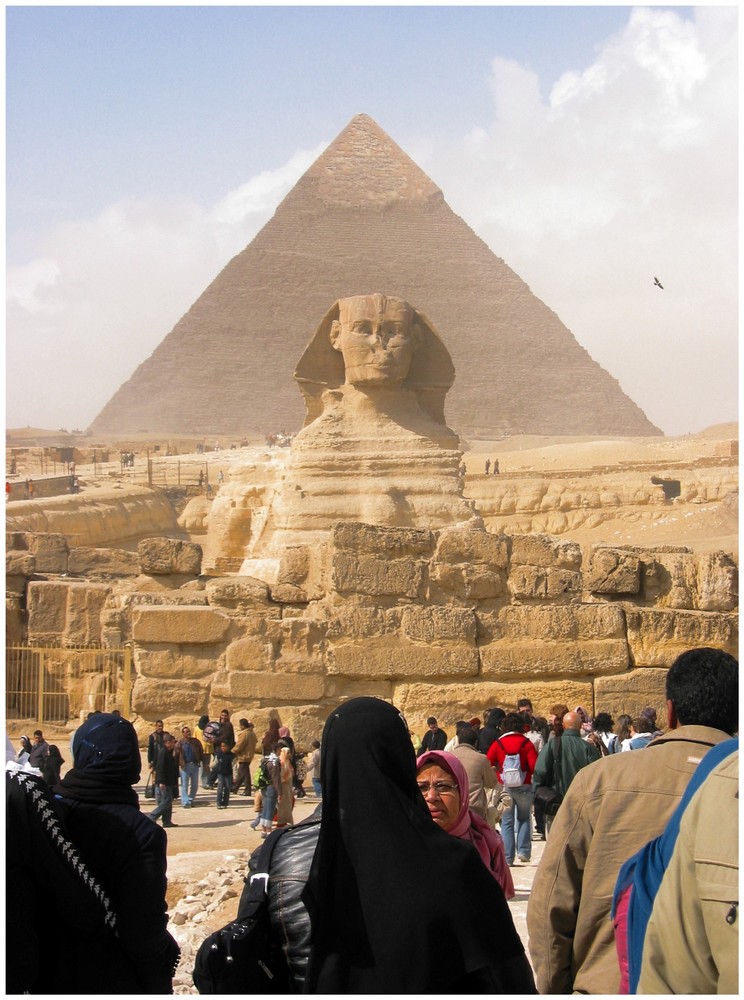 Chephren Pyramide und Sphinx