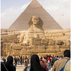 Chephren Pyramide und Sphinx