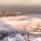 CHERBOURG DANS LE BROUILLARD