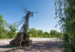 Chernobyl Village - memorial "The Wormwood Star" -  Monument of the Third Angel