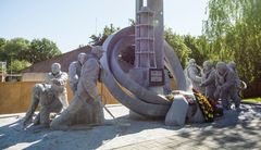 Chernobyl Village - Monument "Those who saved the world"