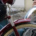 Cherry Red Moped