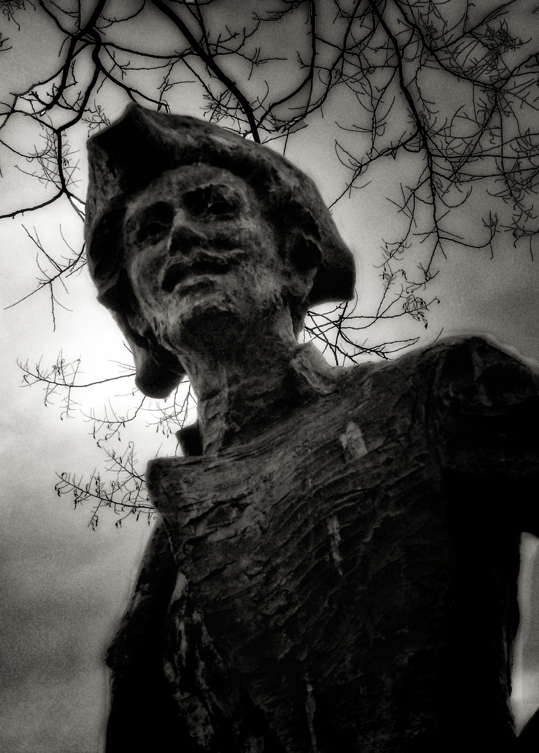 Chevalier de la Barre Montmartre photo et image statues, sculptures