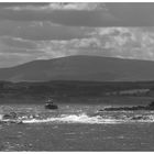 cheviot hills from the farne islands