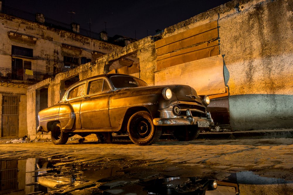 Chevrolet Bel Air, 1953, Habana, Muralla