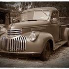 Chevrolet in sepia