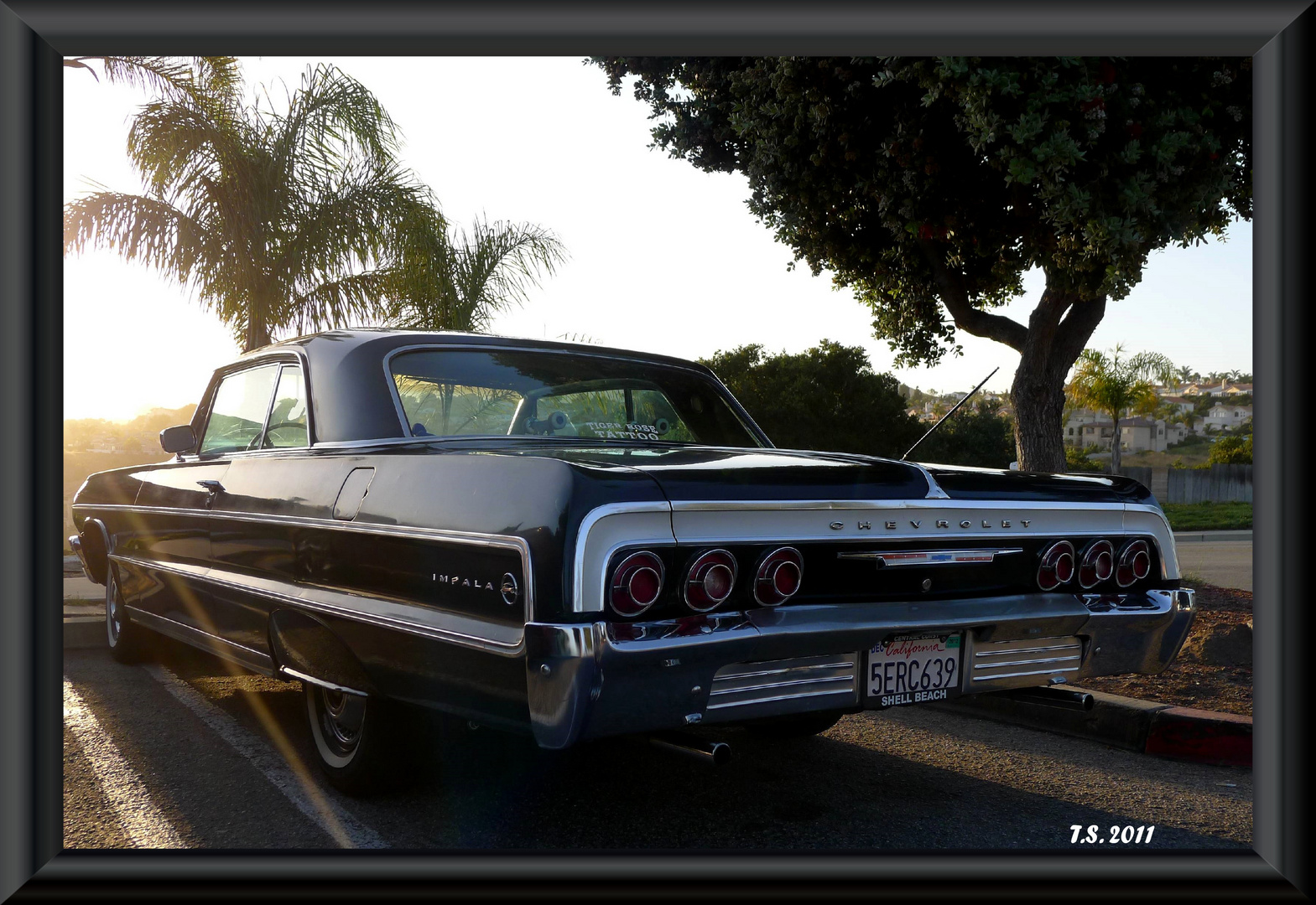 Chevy Impala in der Abendsonne Kaliforniens