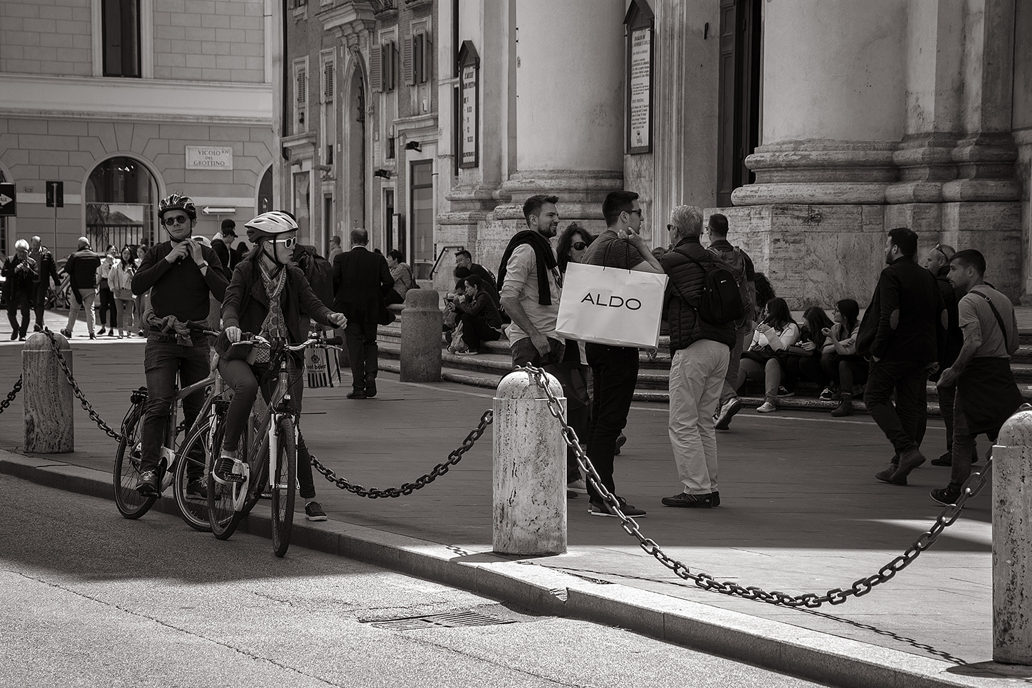 Chi è Aldo? Si chiede la ciclista