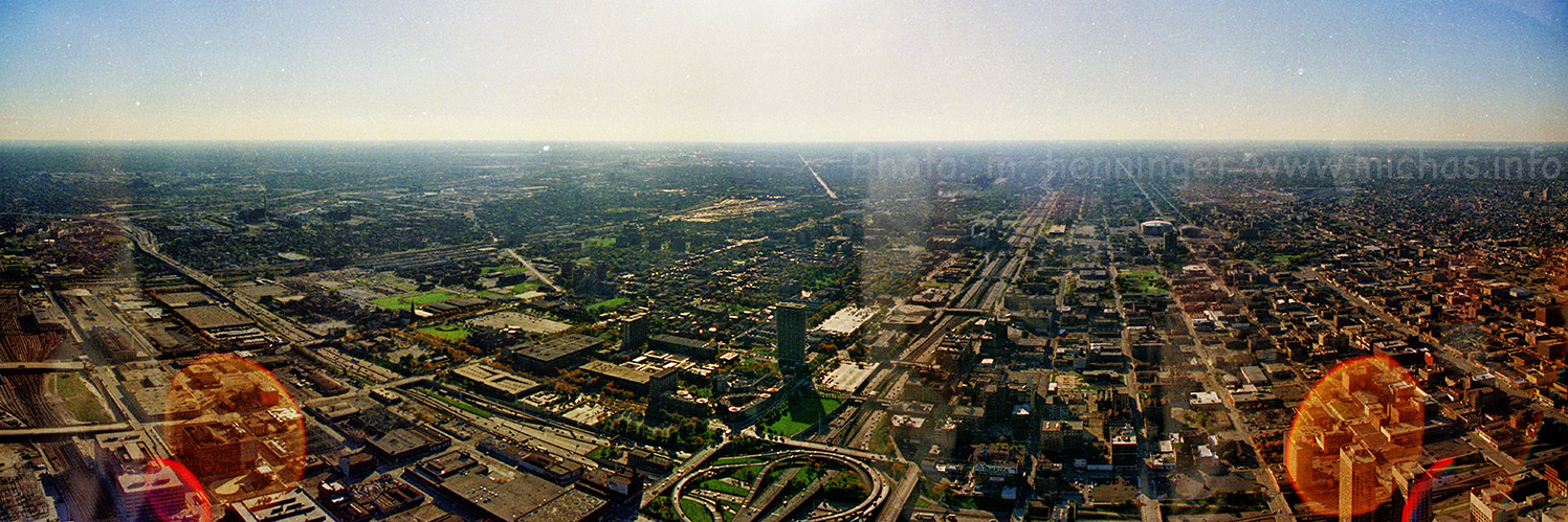 Chicago 1993, Blick vom Sears Tower in Richtung SW