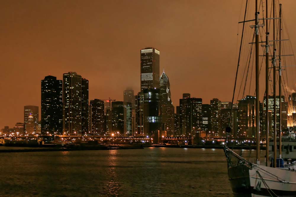 Chicago am Abend