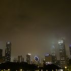 Chicago am Abend - heraufziehender Nebel