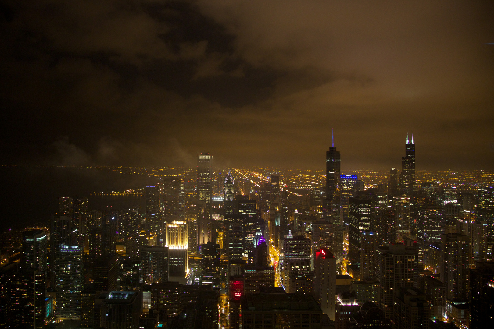 Chicago at night