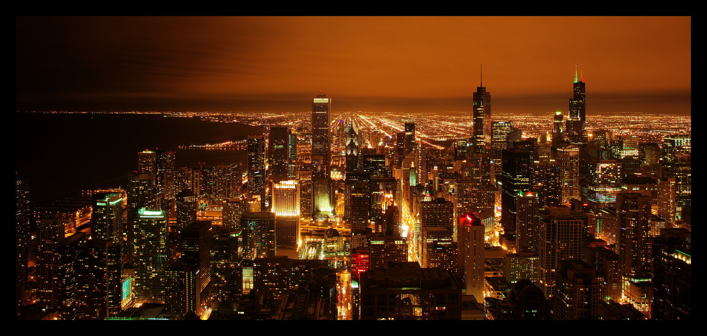 Chicago at night