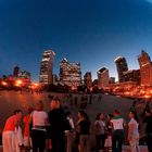 Chicago Bean "Cloudgate" on a hot August night