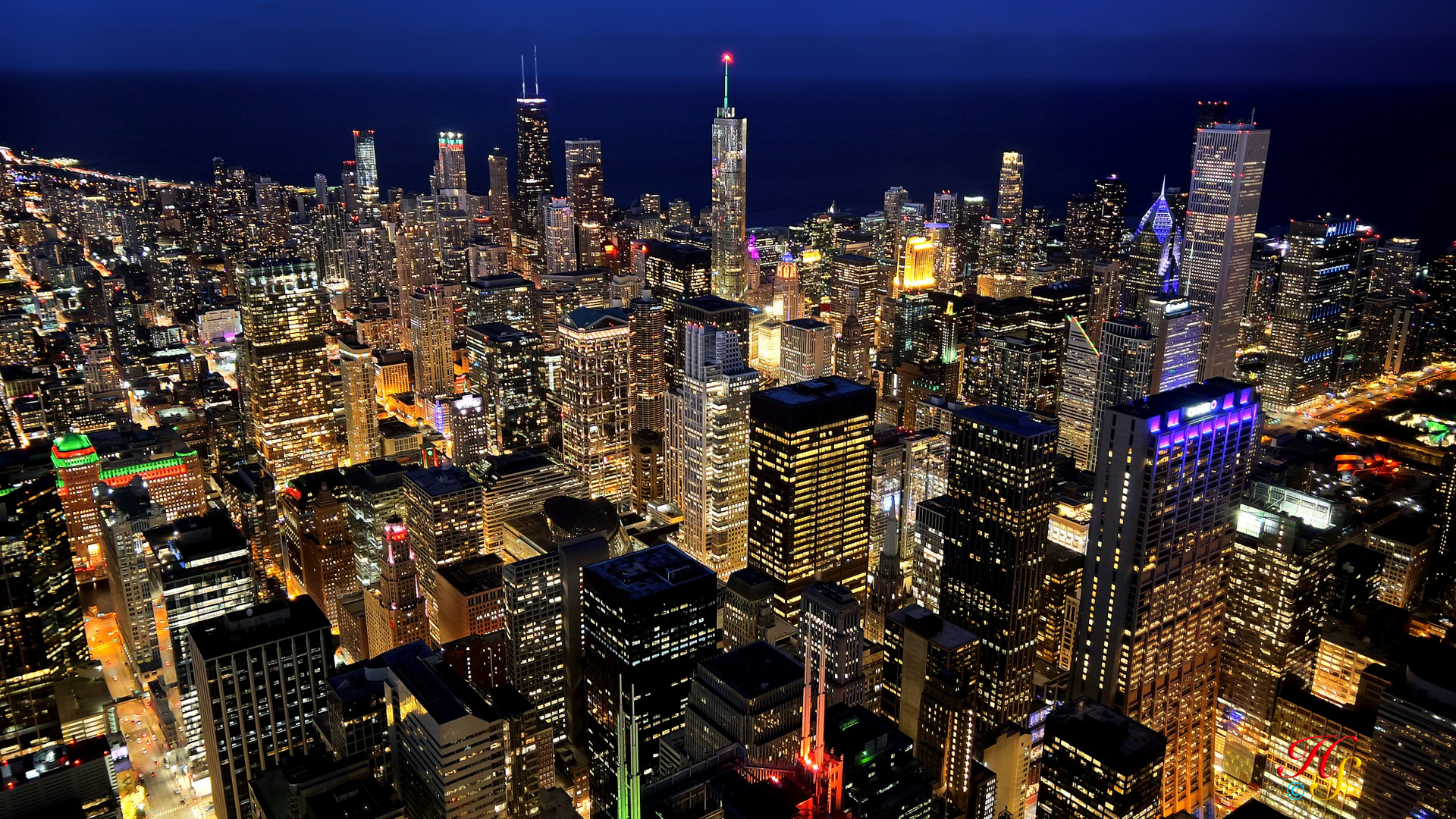 Chicago bei Nacht