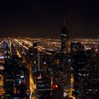 Chicago bei Nacht vom John Hancock Center