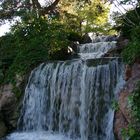 Chicago Botanic gardens waterfall