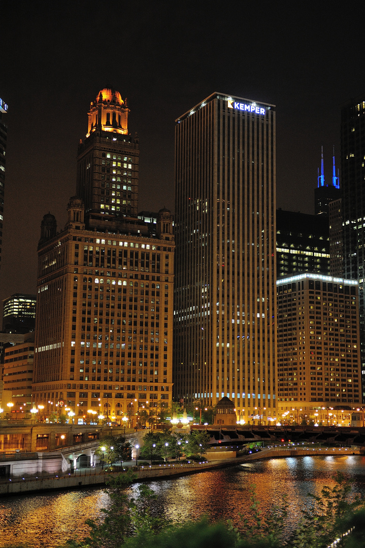 Chicago by night