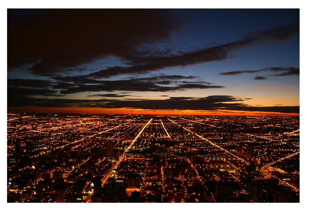 Chicago by night