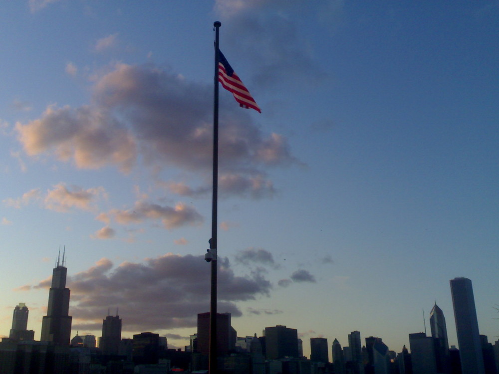 chicago con la bandiera nel cuore