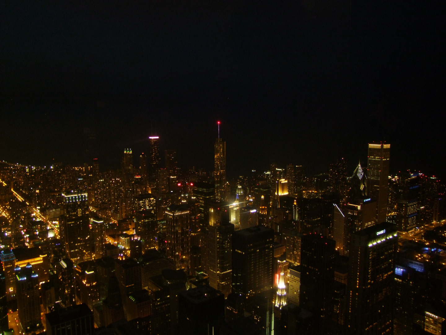 Chicago Downtown bei Nacht