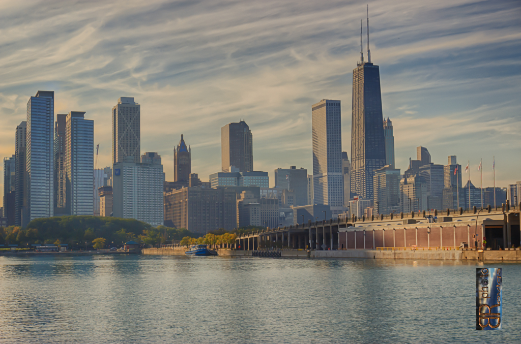 Chicago im Abendlicht