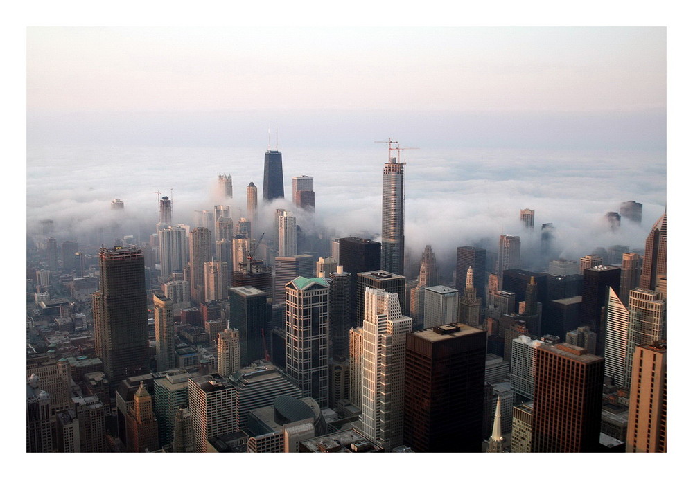 Chicago im Nebel by Schädler Maik 