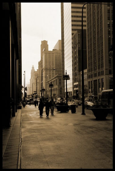 Chicago im Regen