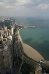 Chicago North Lake Shore vom Hancock Center Observatory