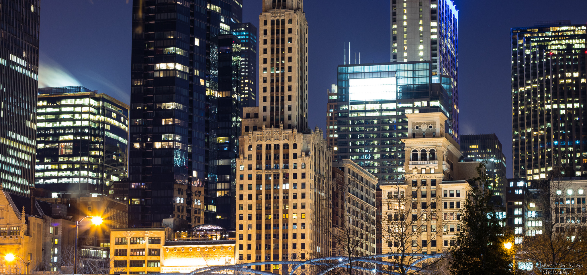 Chicago skyline details