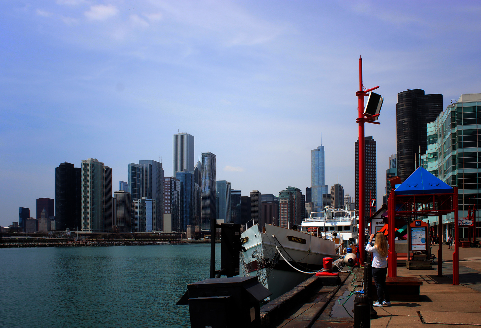 Chicago Skyline von Navy Pier