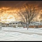 Chicago suburb sunrise